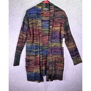 NWT United States Sweater Sz S Women 3/4 Sleeve Open Cardigan Multicolor Long